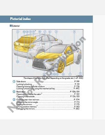 lexus rx 2015-2016 owners manual in english